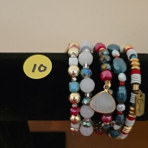 Erimish Multicolor Beaded Bracelet Set